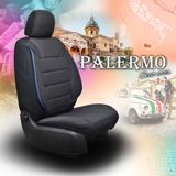 Huse auto pentru Seat Cordoba (I)  1993-2002 PALERMO_Negru cu albastre 2+3