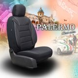 Huse auto pentru Opel Vectra B 1995-2002 PALERMO_Negru cu gri 2+3