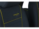 Huse auto pentru Kia Picanto (II) 2011-2017 TREND LINE - galbene 1+1, față