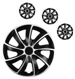 Capace roti pentru Audi Quad 14&quot; Black &amp; Silver 4ks