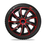 Capace roti pentru Dacia Quad 15&quot; Red &amp; Black 4 buc