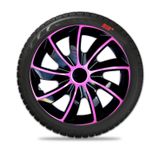 Capace roti pentru Dacia Quad 15&quot; Pink &amp; Black 4 buc