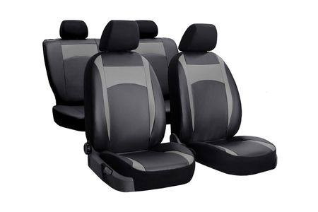 Huse auto pentru Citroen Berlingo (II) 2008-2018 Design Leather gri 2+3