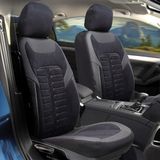 Huse auto pentru Citroen C3 Picasso 2008-2017 MONZA_Negru cu gri 1+1