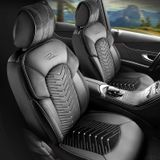 Huse auto pentru Hyundai i30 (II) 2012-2017 DUBAI_Neagră 2+3