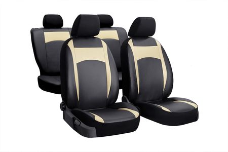 Huse auto pentru Kia Niro 2016-> Design Leather bej 2+3