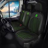 Huse auto pentru Opel Vivaro B TORNADO_Verde 1+2