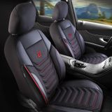 Huse auto pentru Seat Ibiza (V) 2017-up FLORIDA_Negru cu rosu 2+3