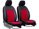 Huse auto pentru Volkswagen Golf (V) 2003-2008 Exclusive Alcantara - rosie 1+1, față