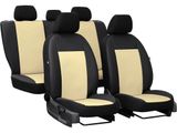 Huse auto pentru Volkswagen Golf (VI) 2008-2012 PELLE - bej 2+3