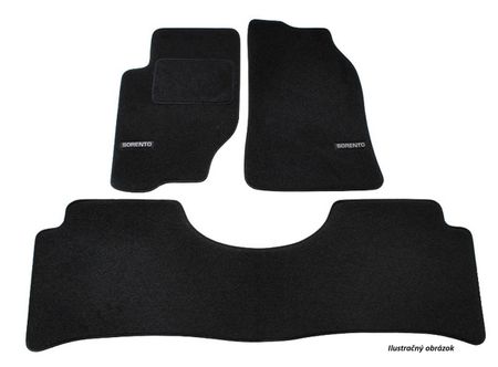 Covorase textile auto cu emblema Kia Sorento 2014-2020