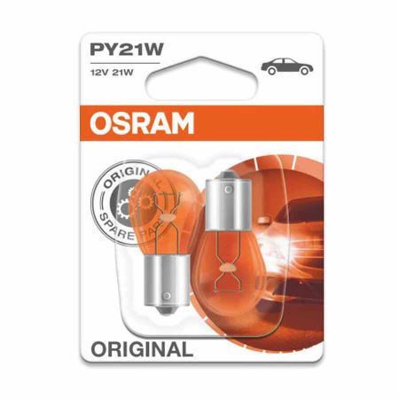 Blister OSRAM 21W 12V BAU15s 2buc portocaliu