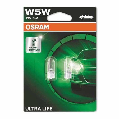 Blister OSRAM 5W 12V W2,1x9,5d ULTRA LIFE 2buc