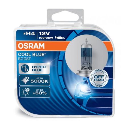 OSRAM H4 Albastru rece BOOST 12V 100 / 90W