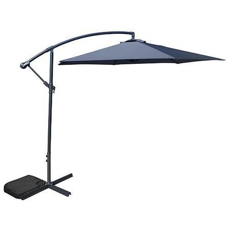 Umbrelă de soare gri DEMI 300 cm, 42 mm, PE