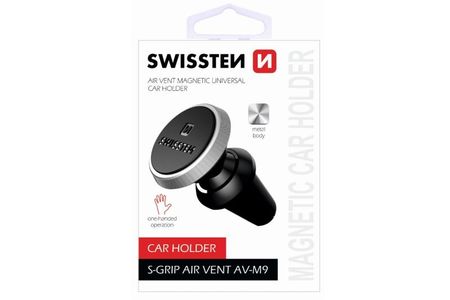 Swissten Suport auto magnetic pentru ventilație S -GRIP AV-M9 negru - argintiu