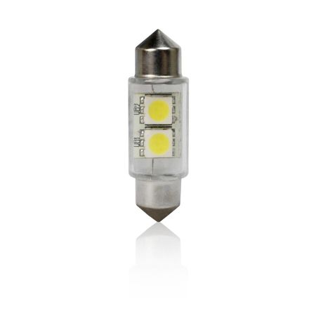 Bec T11 39mm FESTOON 2LED-5050SMD Bister Card 2 buc.